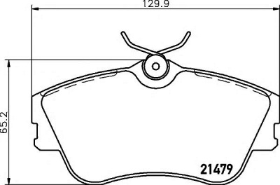 HELLA PAGID 8db355018071 -  Комплект тормозных колодок, дисковый тормоз
